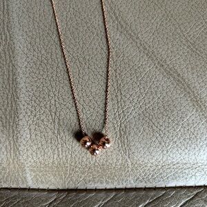 Gorjana Newport Charm Adjustable Necklace Rose Gold NEW